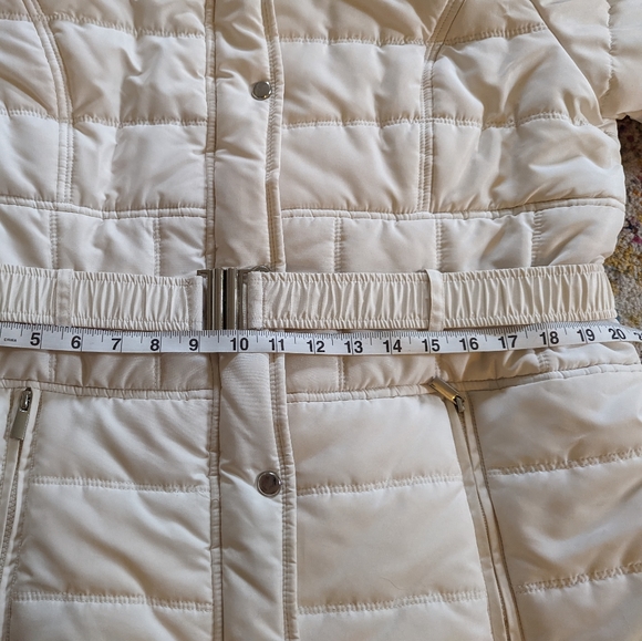 Like New INTL d.e.t.a.i.l.s White Longer Winter Coat Sz XL - Picture 16 of 16